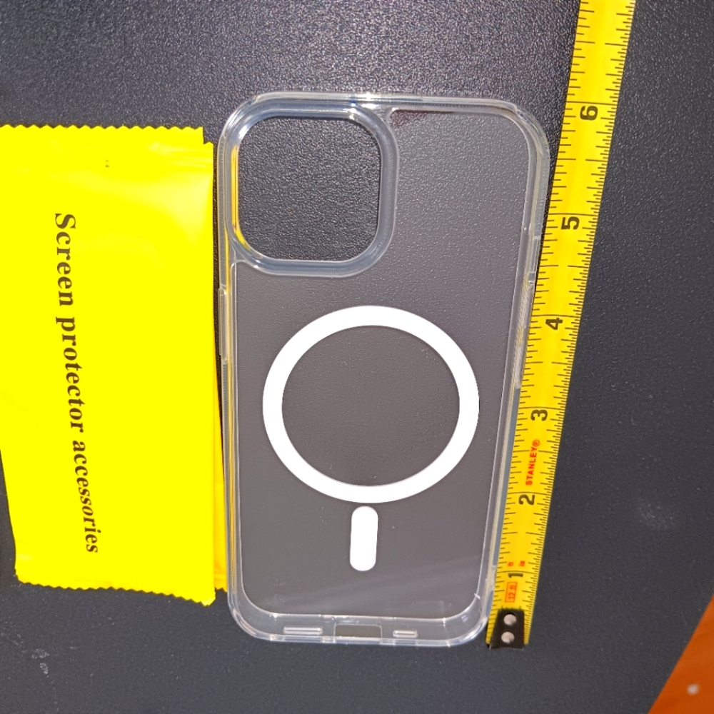 Iphone Clear MagSafe-Compatible Phone Case 6.1x3 Approx.
